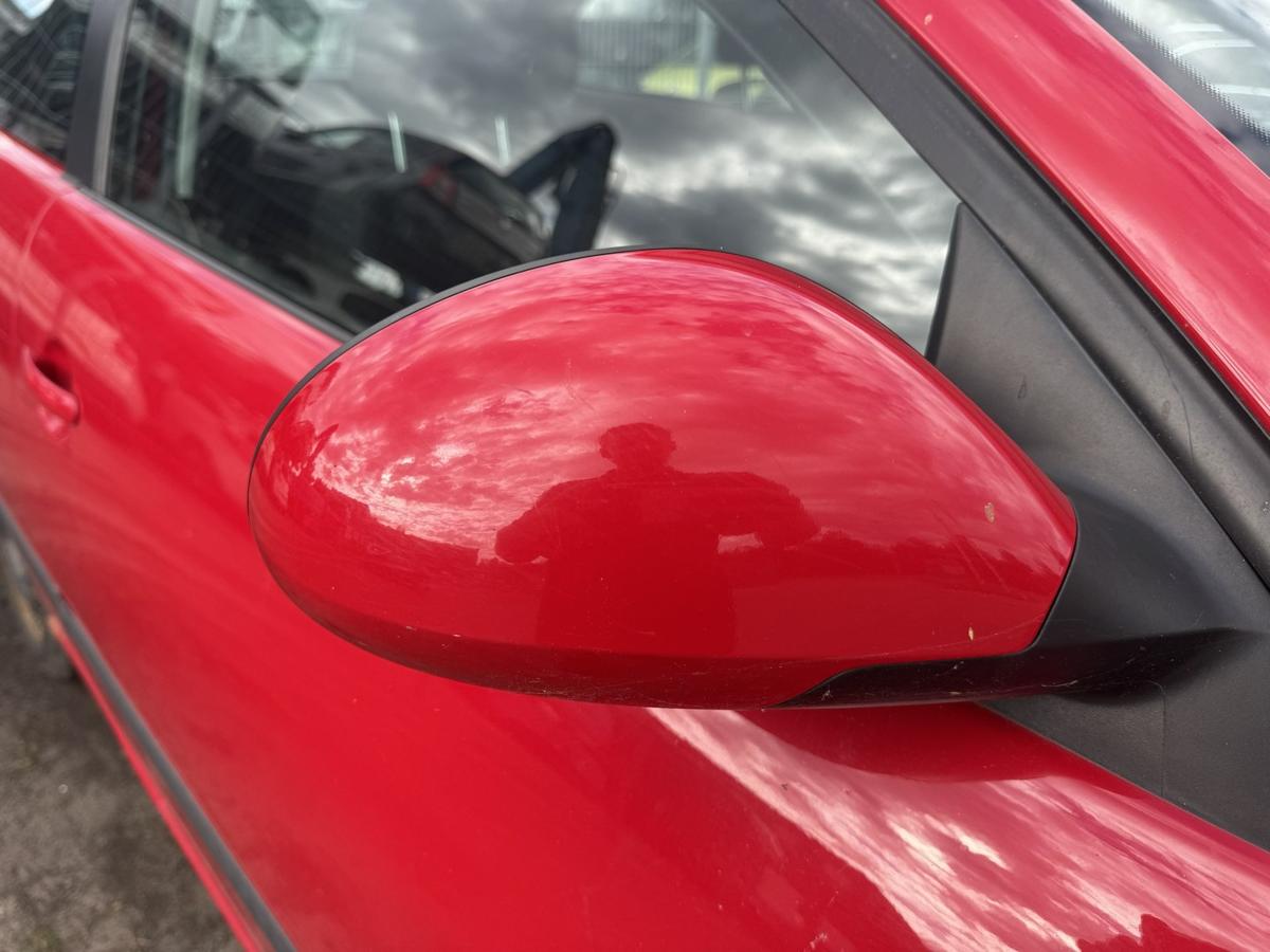 Seat Ibiza 6L original Au&szlig;enspiegel rechts elektrisch verstellbar LS3H Emocion Rot Bj.2006
